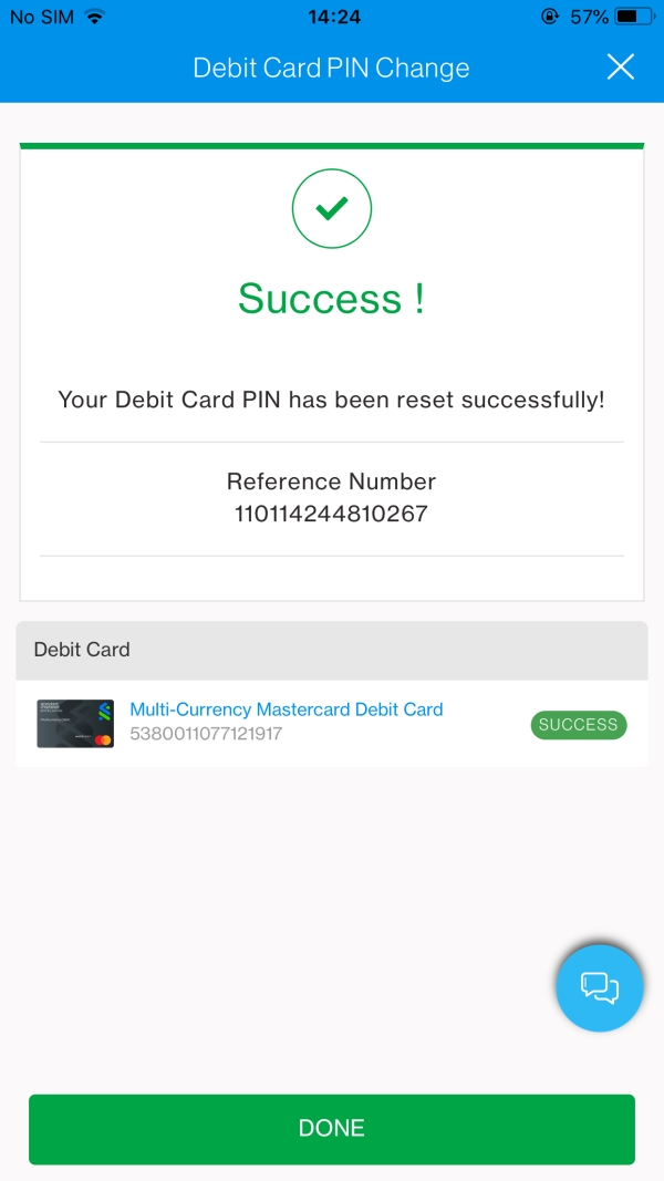 SC Mobile Change your PIN  Step 4