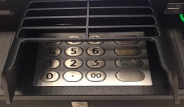 a photo of the Keypad of Automated Teller Machines