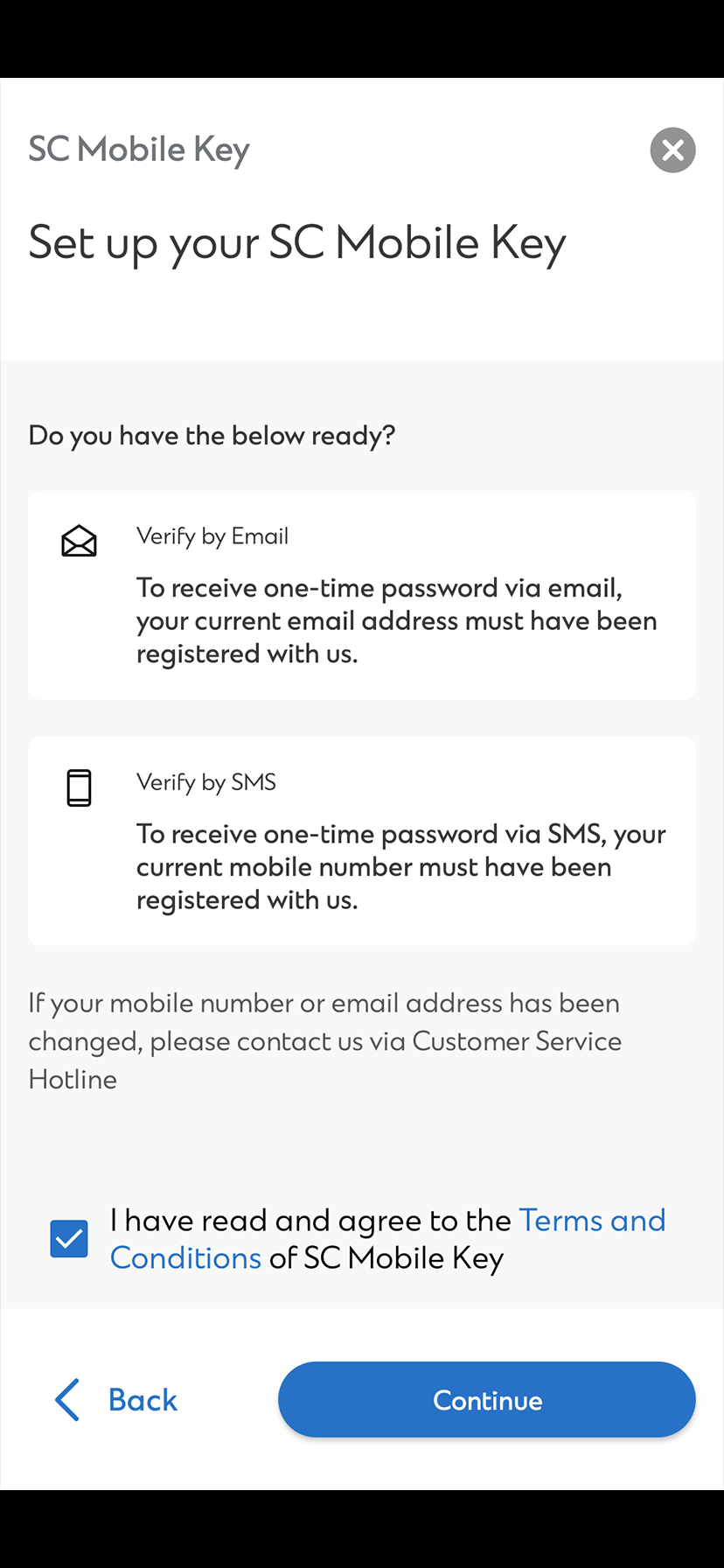 Register your SC Mobile Key Step 5