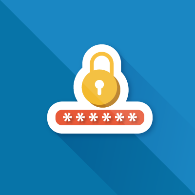 cartoon of a golden lock and 6 digit password