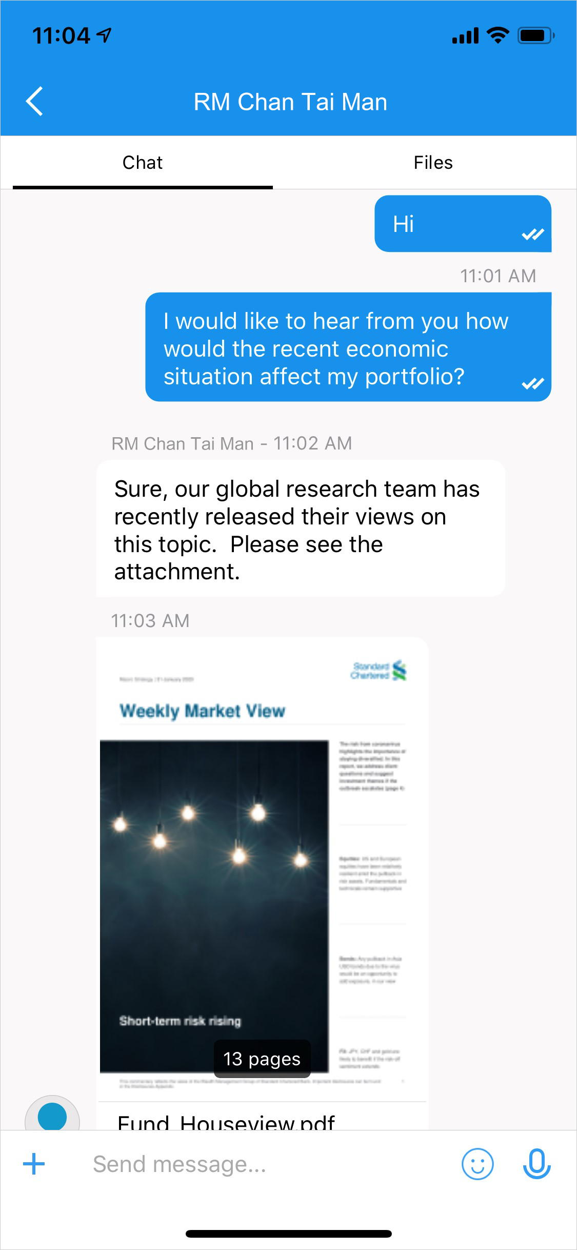 Animation of checking ATM locations in central with the chatbot - STACY