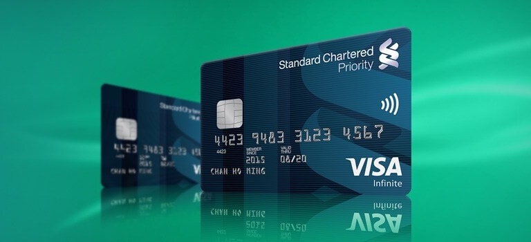 The card face of SC Priority Banking Credit Card