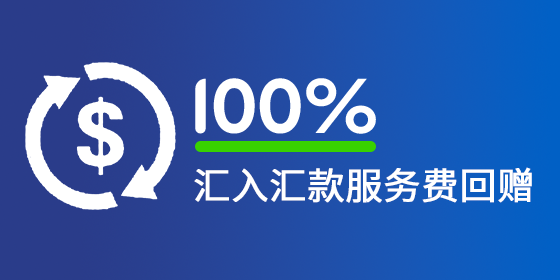 <strong>100% 溝入溝流服務費回贈^</strong>