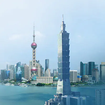 高樓大廈與海景